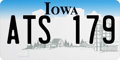 IA license plate ATS179