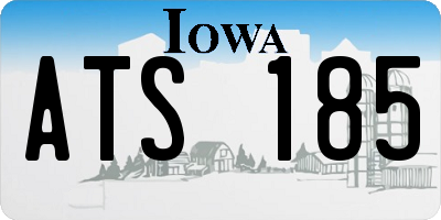 IA license plate ATS185