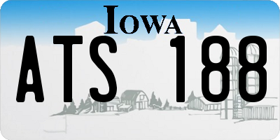 IA license plate ATS188