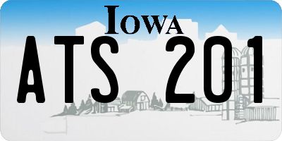 IA license plate ATS201