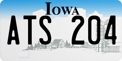 IA license plate ATS204