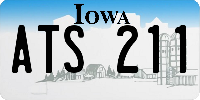 IA license plate ATS211