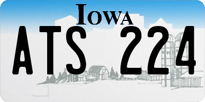 IA license plate ATS224