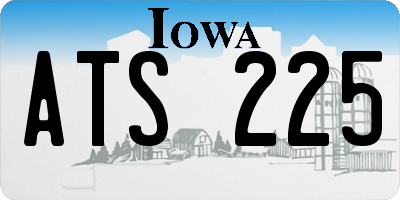 IA license plate ATS225