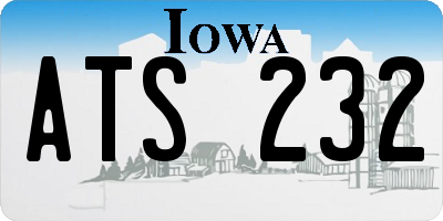 IA license plate ATS232