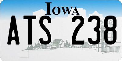 IA license plate ATS238