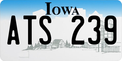 IA license plate ATS239
