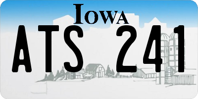 IA license plate ATS241