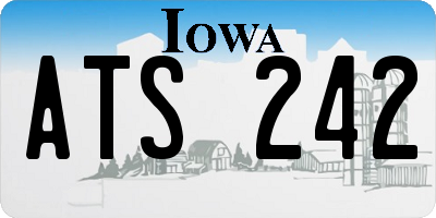 IA license plate ATS242