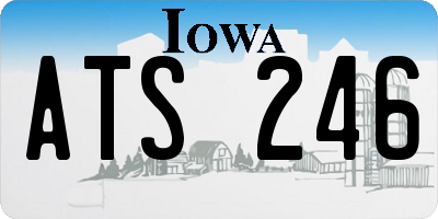 IA license plate ATS246