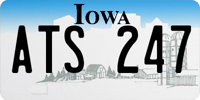 IA license plate ATS247