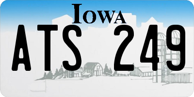 IA license plate ATS249