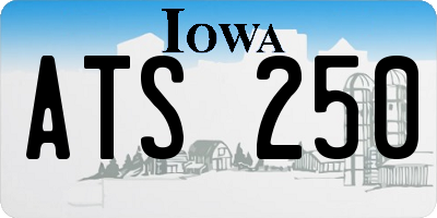 IA license plate ATS250