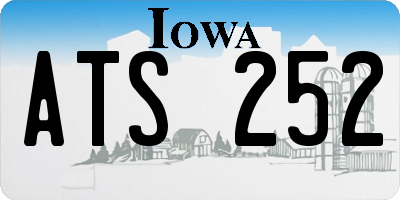 IA license plate ATS252