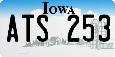 IA license plate ATS253