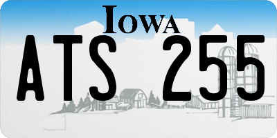 IA license plate ATS255