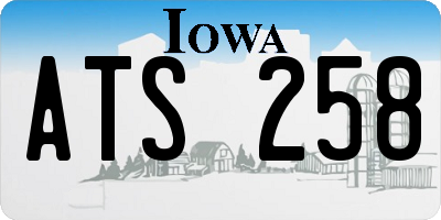 IA license plate ATS258