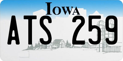 IA license plate ATS259