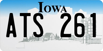 IA license plate ATS261