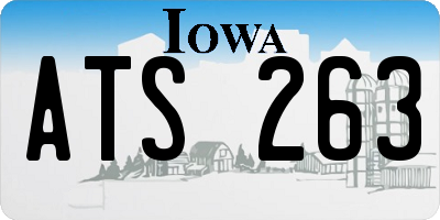 IA license plate ATS263