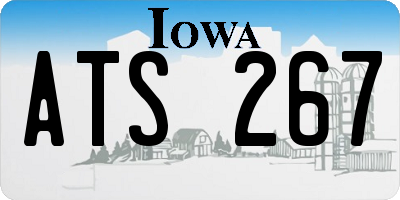 IA license plate ATS267