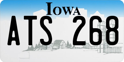 IA license plate ATS268