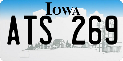 IA license plate ATS269