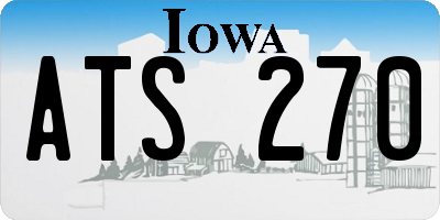 IA license plate ATS270