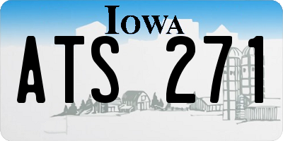 IA license plate ATS271