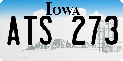 IA license plate ATS273