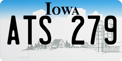 IA license plate ATS279
