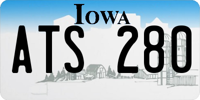 IA license plate ATS280