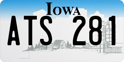 IA license plate ATS281