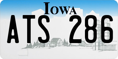 IA license plate ATS286