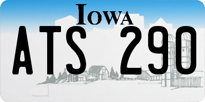 IA license plate ATS290