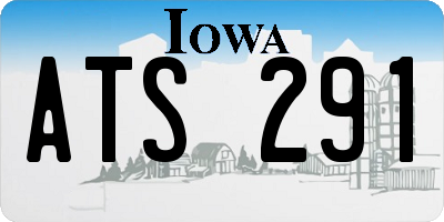 IA license plate ATS291