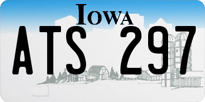 IA license plate ATS297