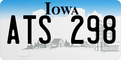 IA license plate ATS298