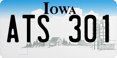IA license plate ATS301