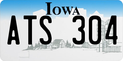 IA license plate ATS304