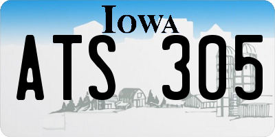 IA license plate ATS305