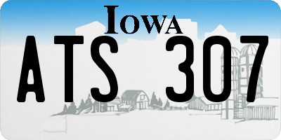 IA license plate ATS307