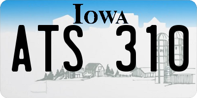 IA license plate ATS310