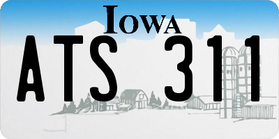 IA license plate ATS311