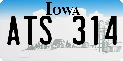 IA license plate ATS314