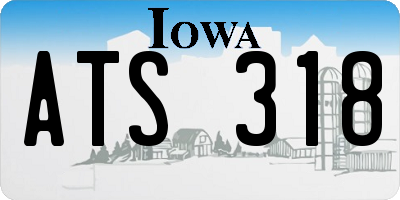 IA license plate ATS318