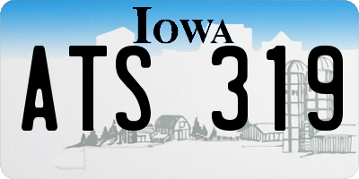 IA license plate ATS319