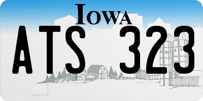 IA license plate ATS323