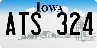 IA license plate ATS324