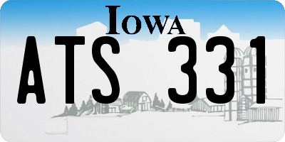 IA license plate ATS331